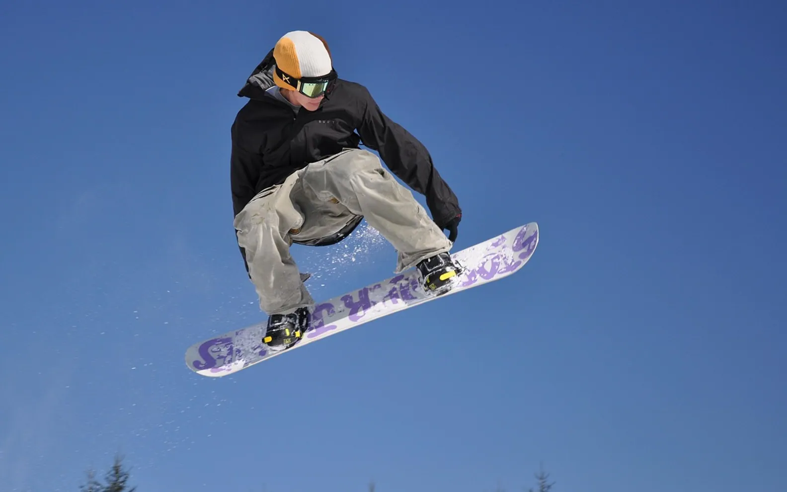 Snowboarding, sport and winter