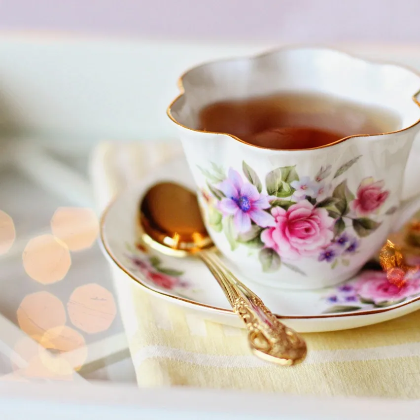 Tea cup, vintage tea cup and tea